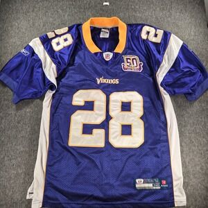 Reebok Adrian Peterson Minnesota Vikings Jersey‎ Mens 50 Purple 50th Anniversary